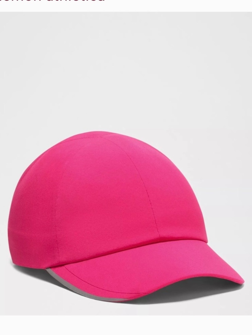 Lululemon Women's Limited Edition Fast and Free Pink Ponytail Running Hat